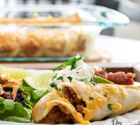 easy beef and bean enchiladas