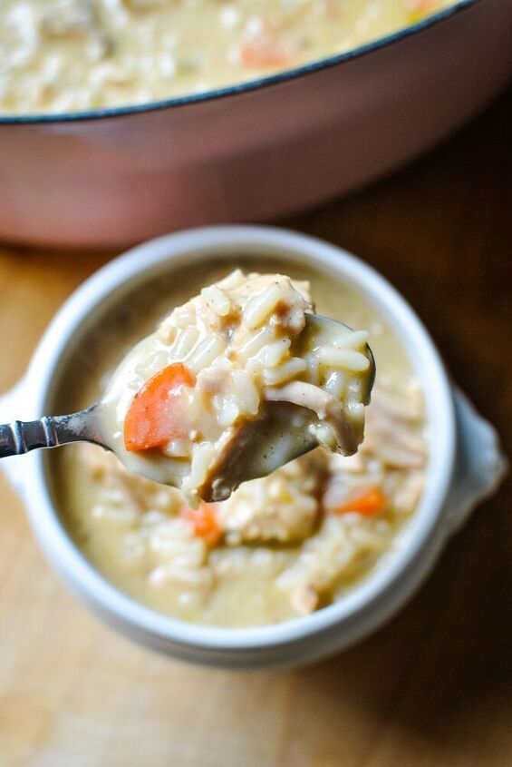 creamy turkey and rice soup recipe