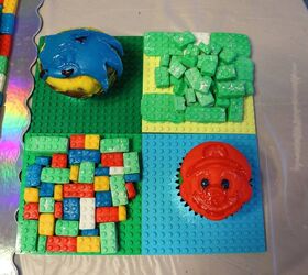 lego cake fondant brick version