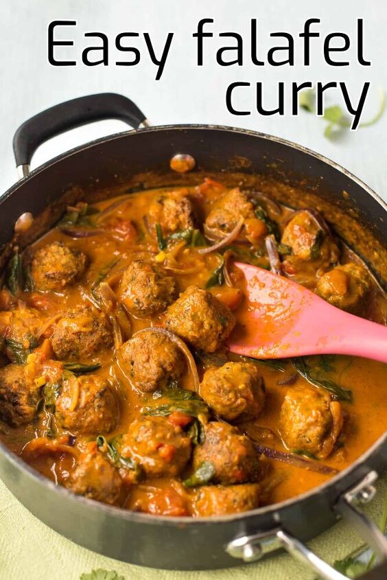 easy falafel curry