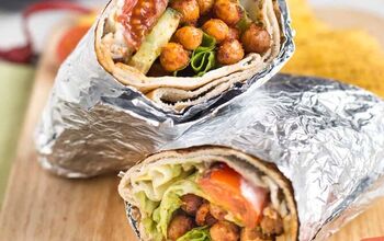 Spicy Roasted Chickpea Wraps