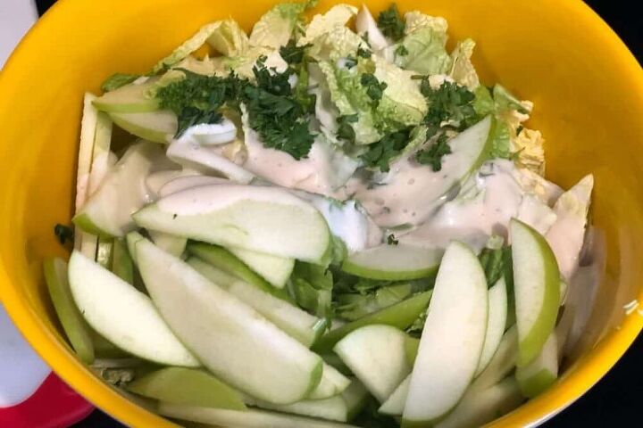 green apple cabbage summer coleslaw recipe