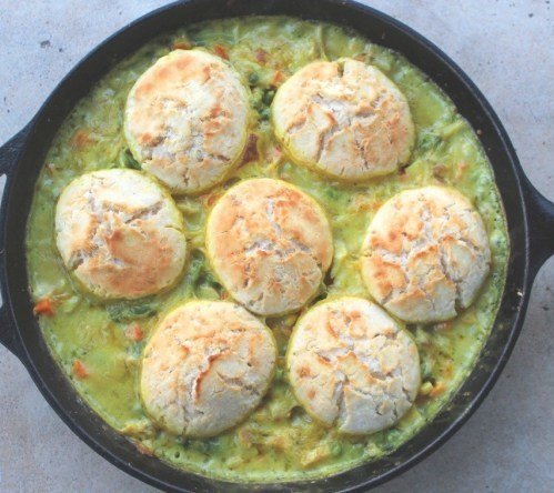 s 15 chicken pot pie dinners for anyone who needs comfort food this week, Easy Biscuit Chicken Pot Pie
