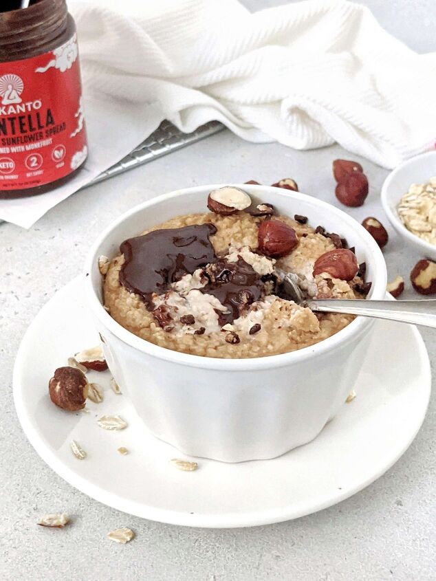 s 7 easy healthy breakfast recipes for your family, Nutella Baked Oats Low Calorie High Protei