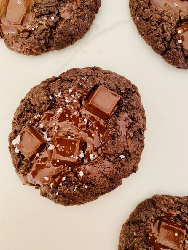 double chocolate chunk cookies