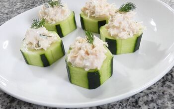 Greek Chicken Salad Cucumber Bites