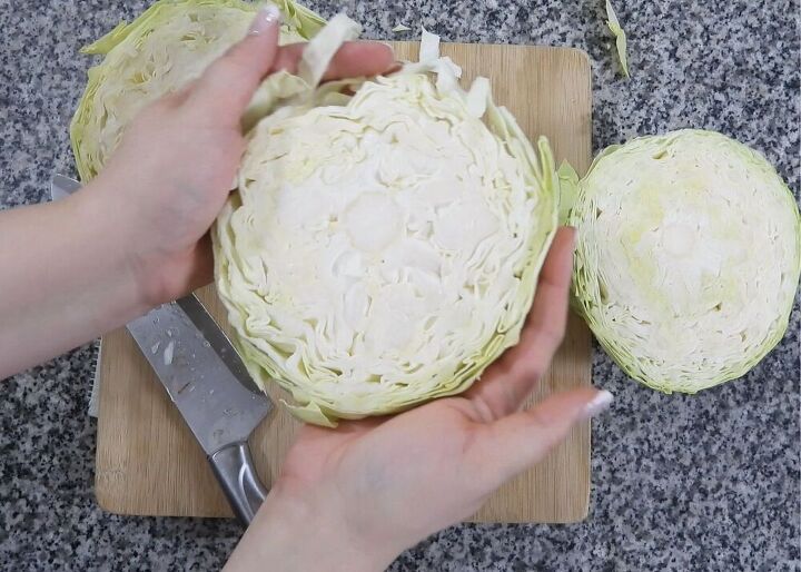 roasted cabbage steaks with dijon sauce
