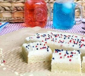 Sugar Cookie Bars With Cream Cheese & Classic Buttercream Frosting.