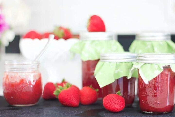 strawberry jam easy water bath canning tutorial