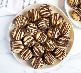 Chocolate & Peanut Butter Cheesecake Bites | No Bake!