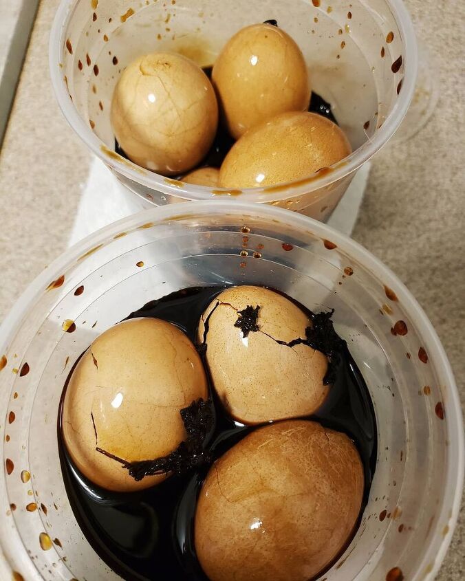 chinese style tea eggs, store the eggs in air leak proof containers