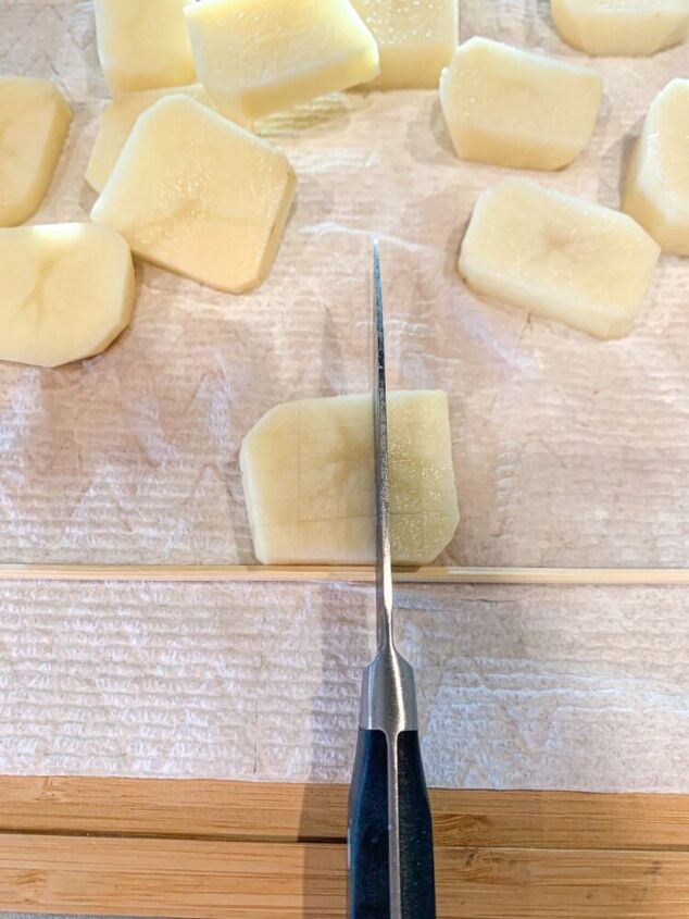 crispy hasselback potato squares