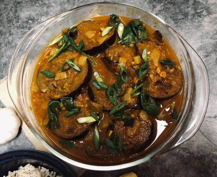 west indian aubergine curry