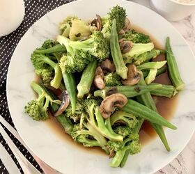 okra and broccoli stir fry
