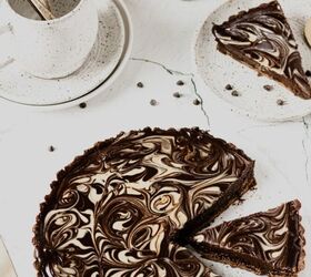 Chocolate Tahini Date Tart-image