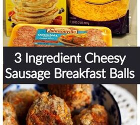 3 ingredient cheesy sausage breakfast balls