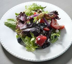 red white and blue summer salad