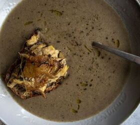Chicken Leftovers Crostini & Mushroom Soup