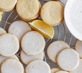 lemon cookies with vanilla bean glaze