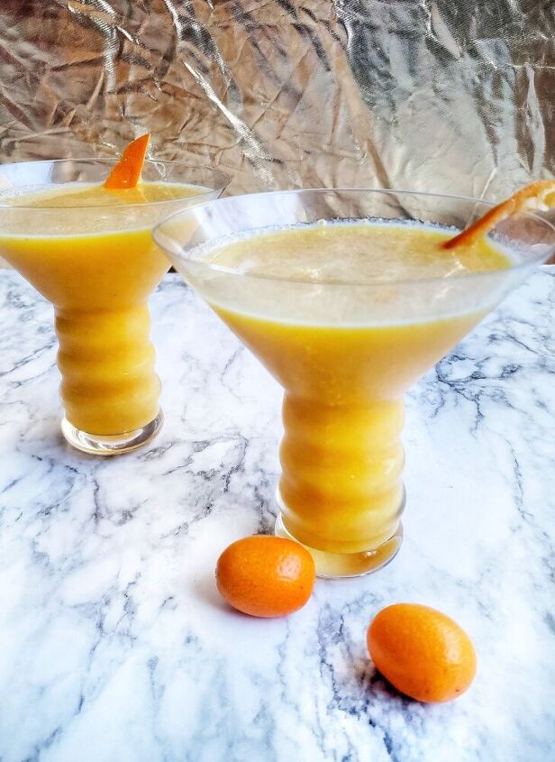 kumquat margaritas for two