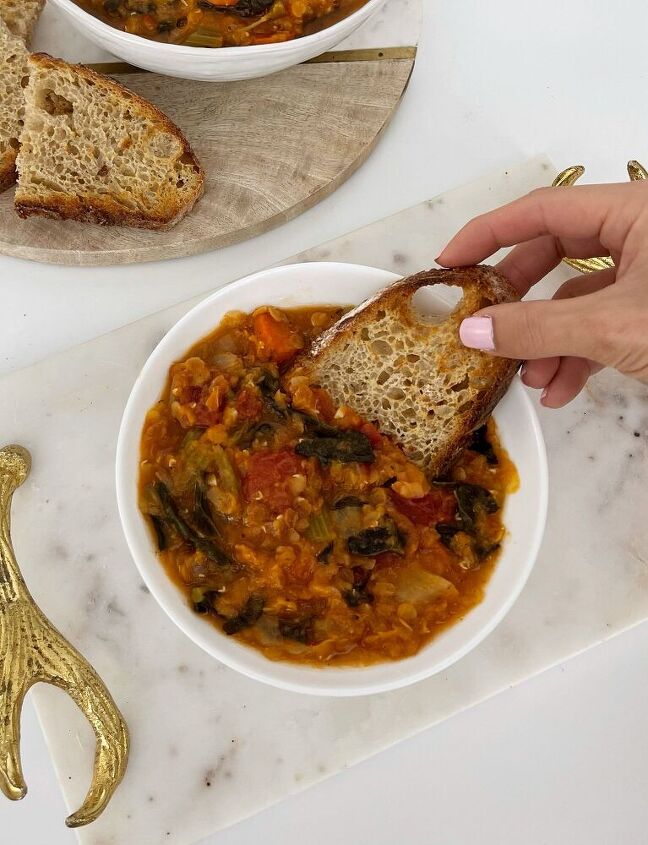 fire roasted tomato lentil soup instant pot recipe