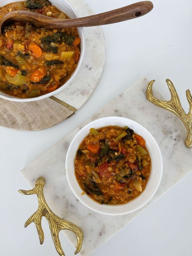 fire roasted tomato lentil soup instant pot recipe