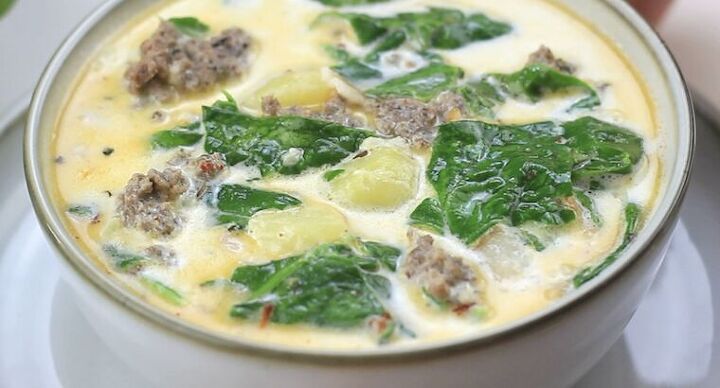 creamy spinach and italian sausage soup recipe how to make it in 1