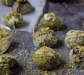 pistachio white chocolate truffles no bake recipe