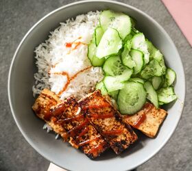 Easy BBQ Tofu & Limey Rice