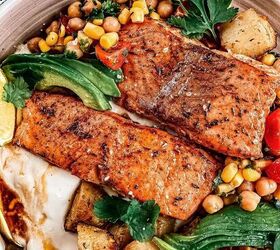 Salmon With Jerusalem Artichokes, Whipped Goat Cheese, Chickpea Salad | Foodtalk