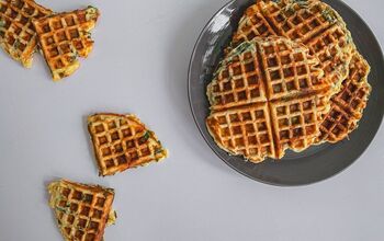 Cheese & Spinach Waffles