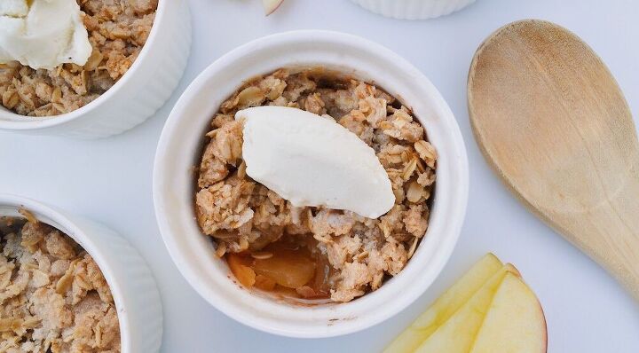 single serving easy apple crisp