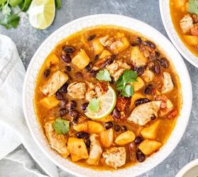 Spicy-Sweet Potato Bean Soup With Chicken