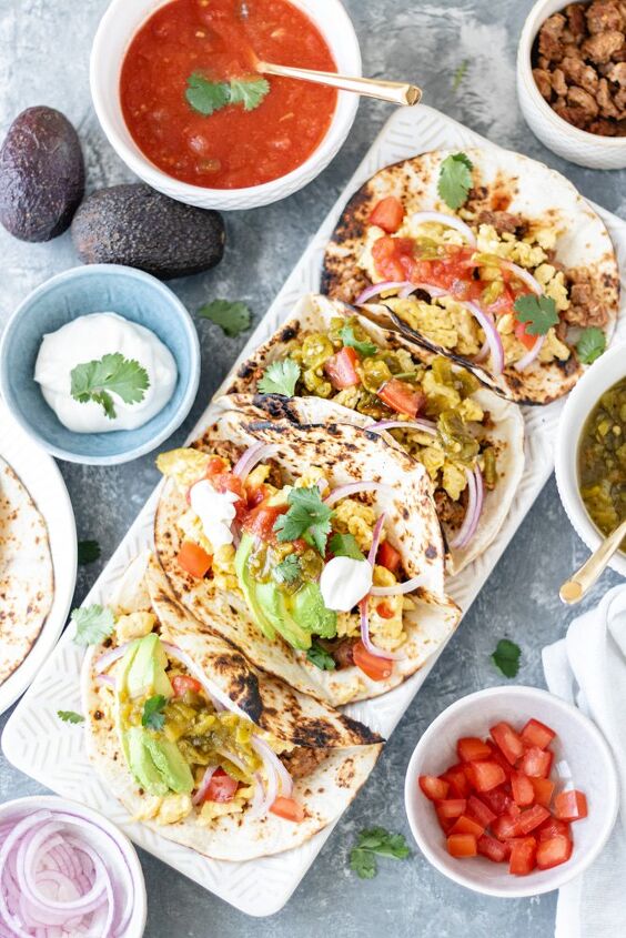 s 10 epic taco night recipes that the whole family will love, Loaded Breakfast Tacos