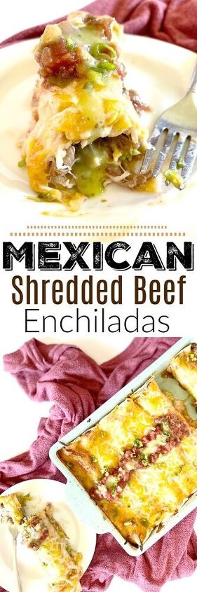 mexican shredded beef enchiladas