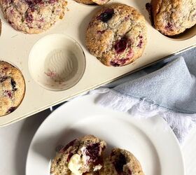 triple berry sour cream muffins