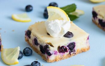 Try These Creamy & Sweet Lemon Blueberry Cheesecake Bars!