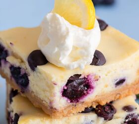 Try These Creamy & Sweet Lemon Blueberry Cheesecake Bars! | Foodtalk