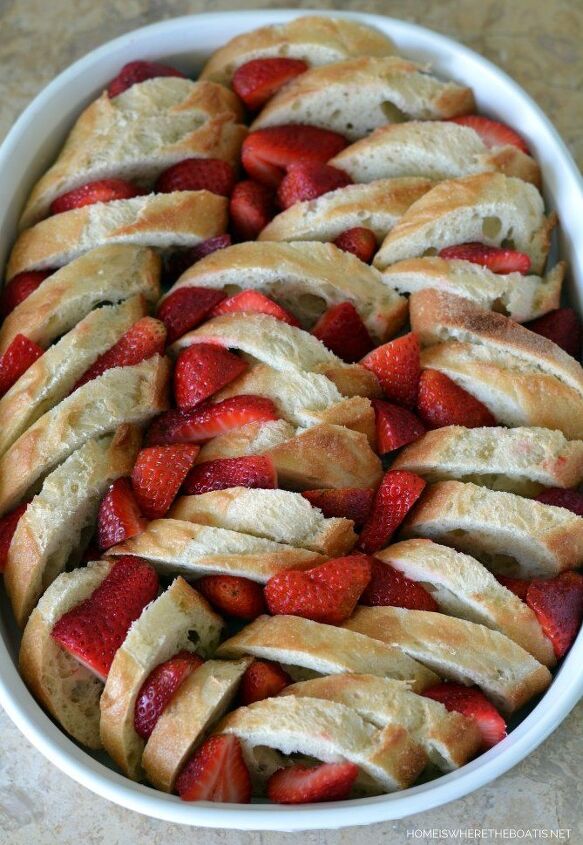 strawberry almond french toast casserole