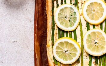 Easy Lemon, Asparagus, and Whipped Goat Cheese Tart