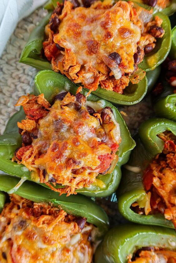 chicken taco stuffed peppers