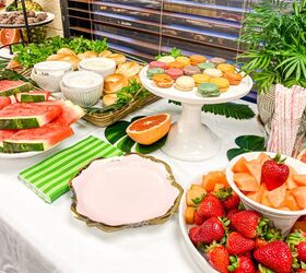 how to throw a tropical no cook brunch