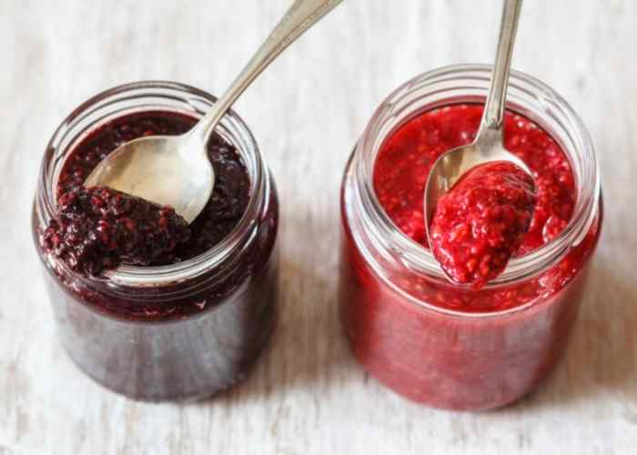 chia seed jam recipe with any fruit