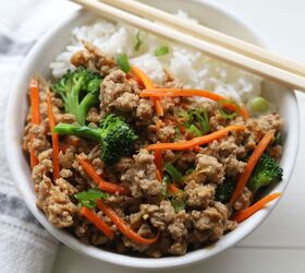 11 creative ground turkey dinners, Ground Turkey Teriyaki Rice Bowl
