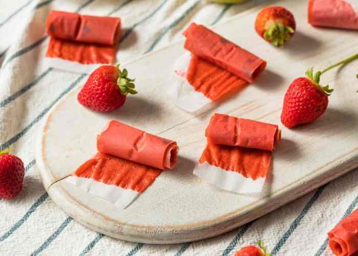 strawberry fruit leather recipe