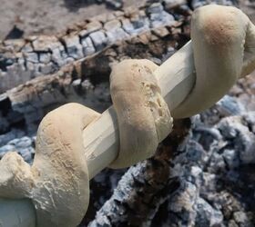 how to cook campfire bread on a stick