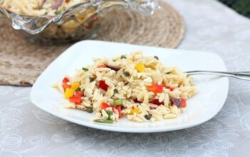 Orzo Salad With Feta, Olives and Peppers