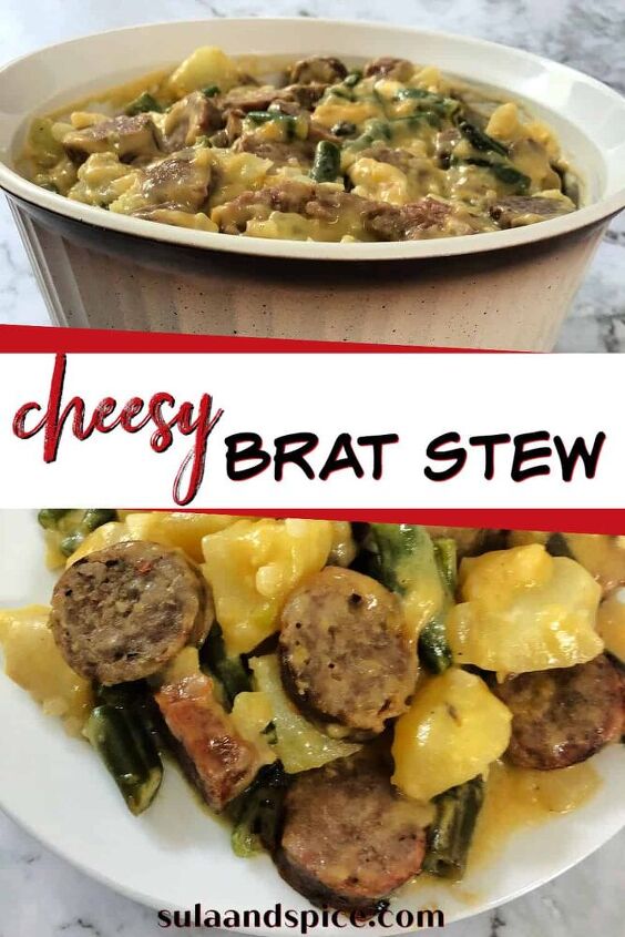 cheesy brat stew