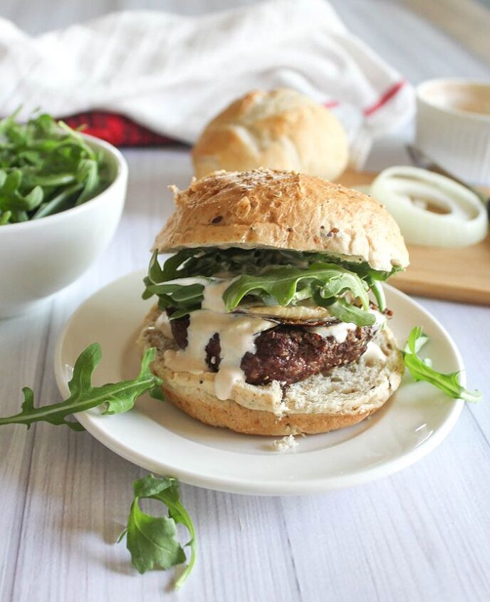 grilled onion burger