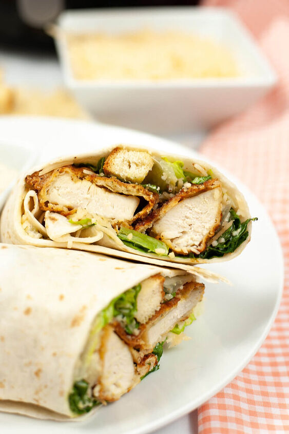s 10 burritos and sandwich wraps that are amazingly delicious, Air Fryer Crispy Chicken Caesar Wrap